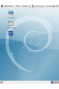 Debian screenshot